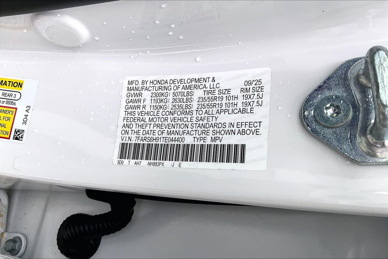 Used 2026 Platinum White Pearl Honda Sport Touring image 35