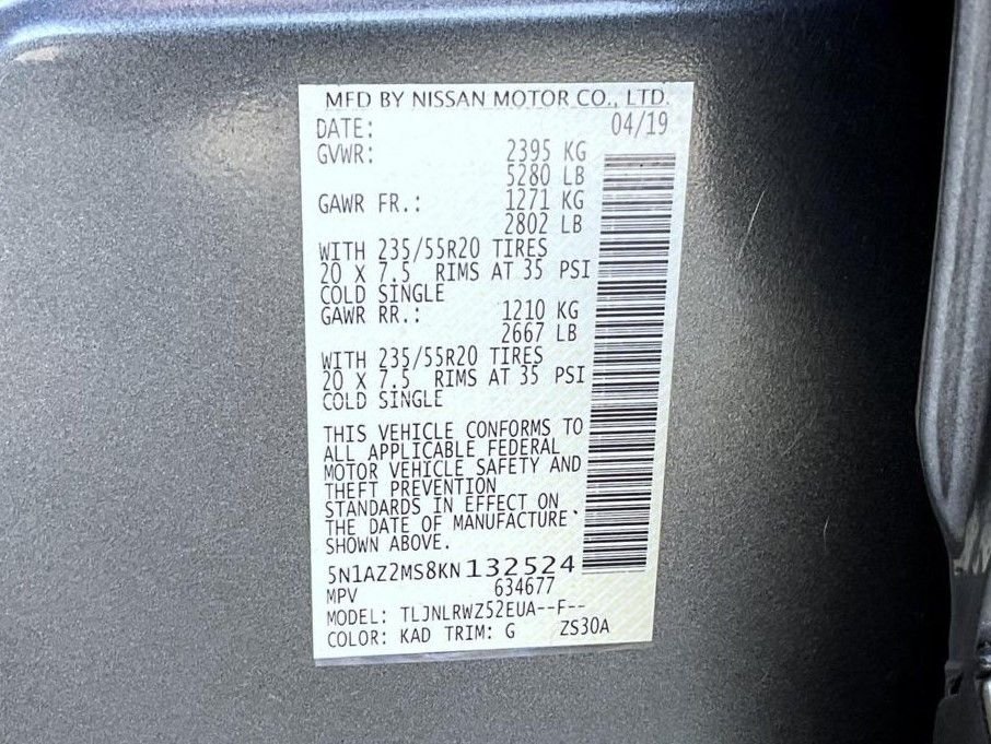 Used 2019 Gray Nissan SL image 26