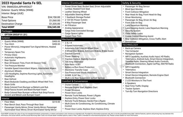 Used 2023 Gray Hyundai SEL image 63