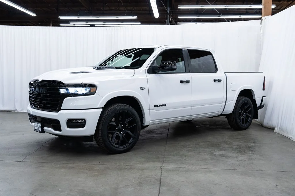 New 2026 Bright White Clear-Coat Exterior Paint RAM Laramie image 3