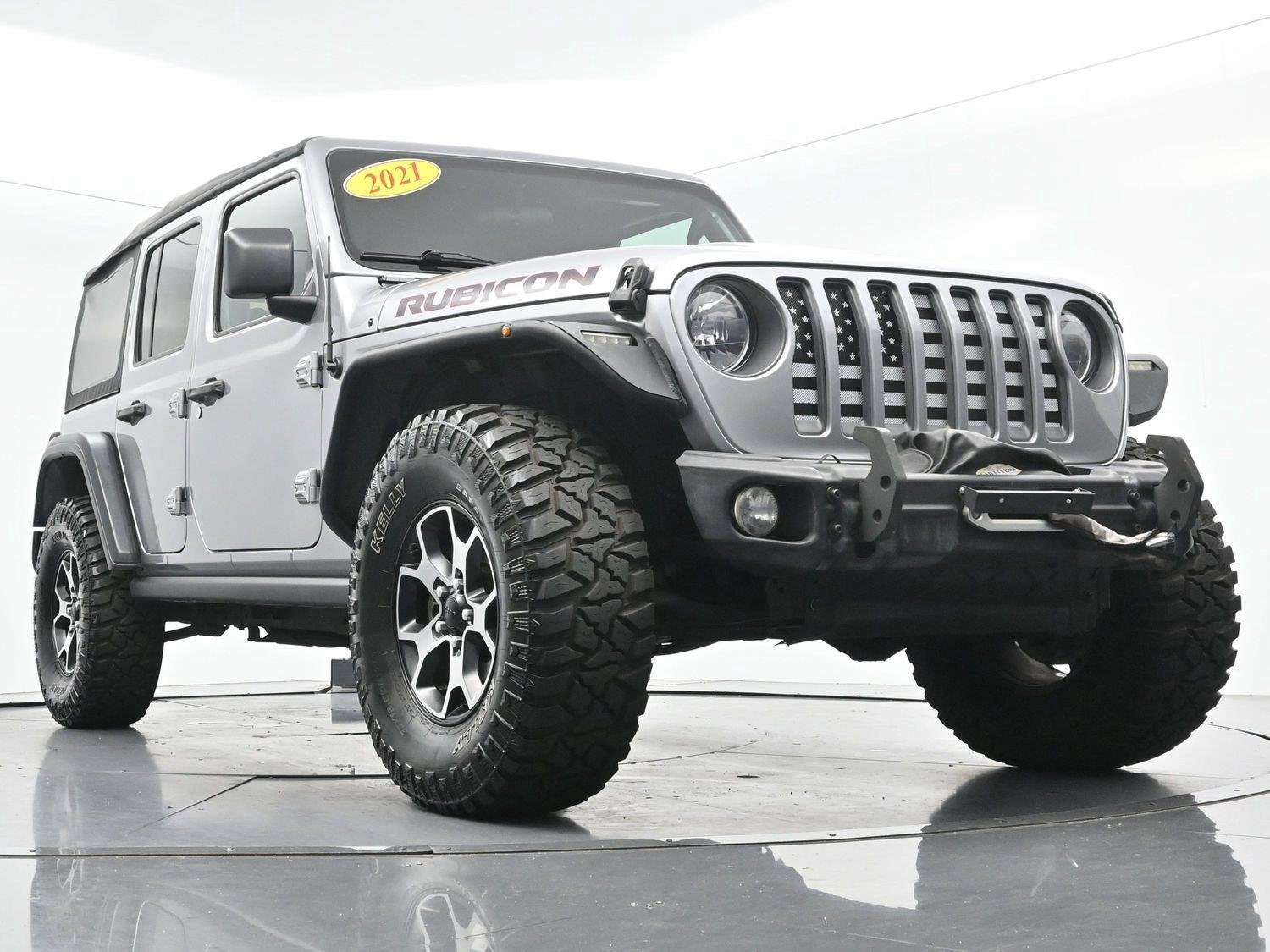 Used 2021 Billet Silver Metallic Clearcoat Jeep Unlimited Rubicon image 39