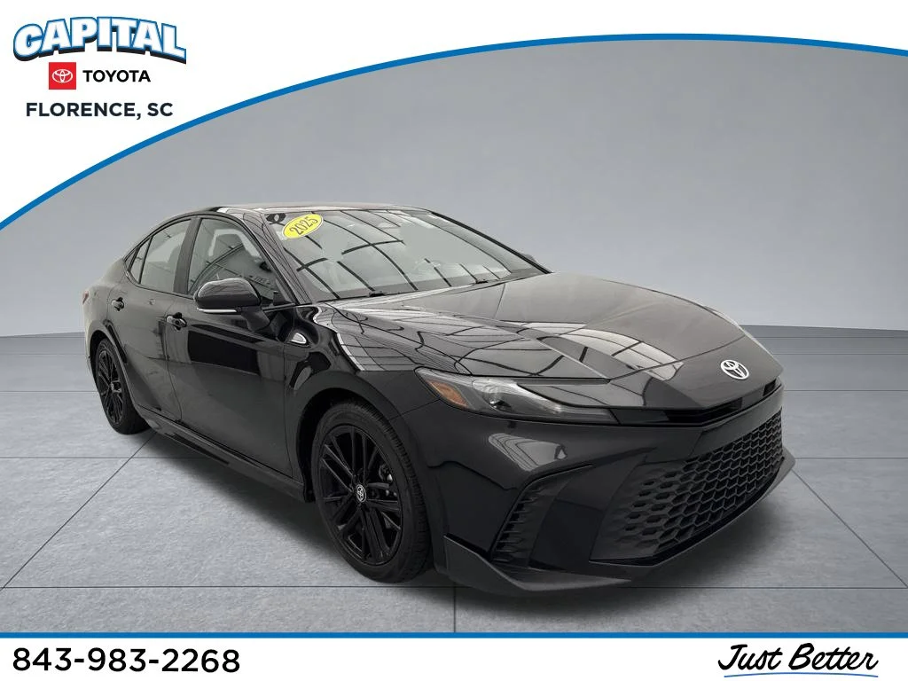 Used 2025 Black Toyota SE image 1