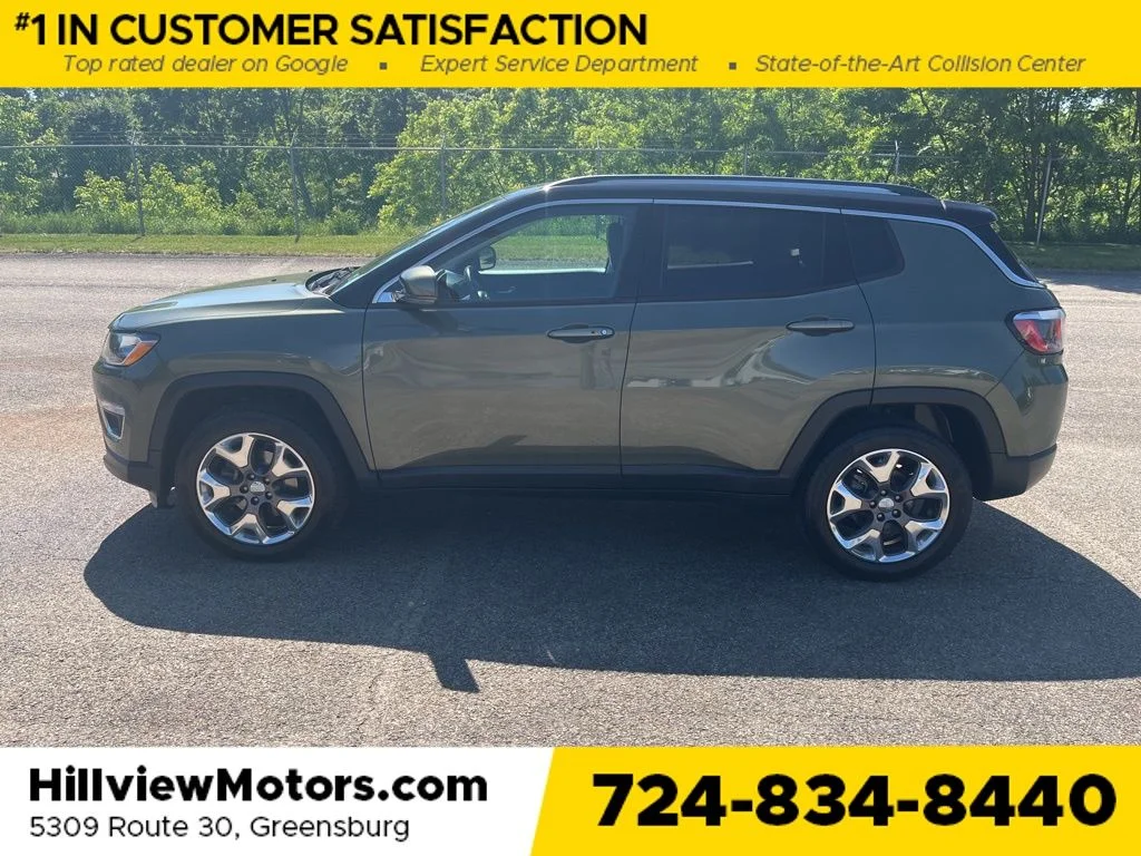 Used 2019 Olive Green Pearlcoat Jeep Limited image 2