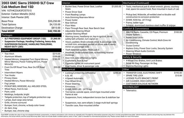 Used 2003 Black GMC SLT image 32