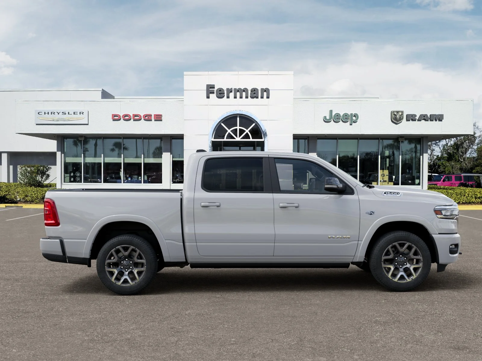 New 2026 Bright White Clear-Coat Exterior Paint RAM Laramie image 53