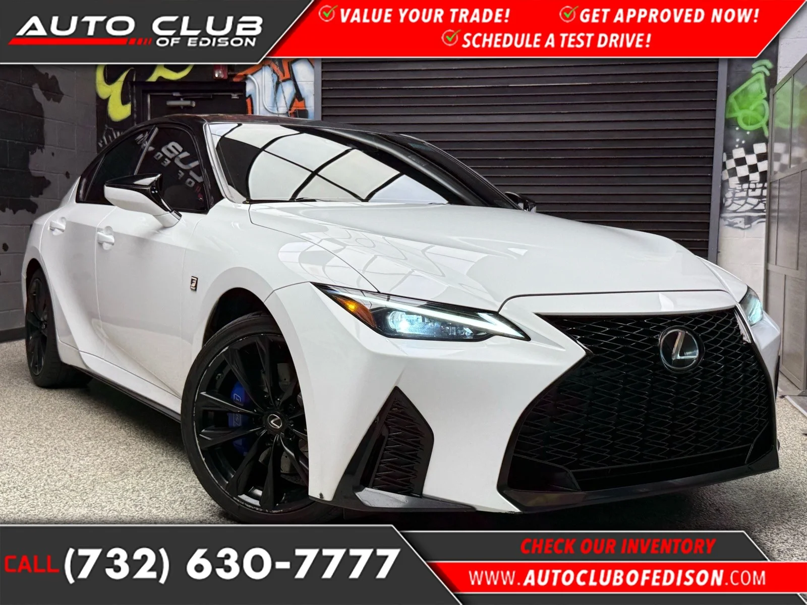 Used 2021 Ultra White (083) Lexus F SPORT image 1