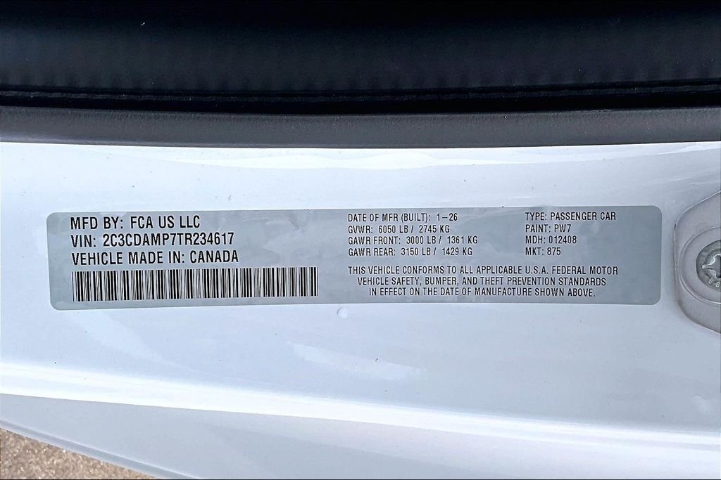 New 2026 Dodge Charger R/T Scat Pack 2D Coupe