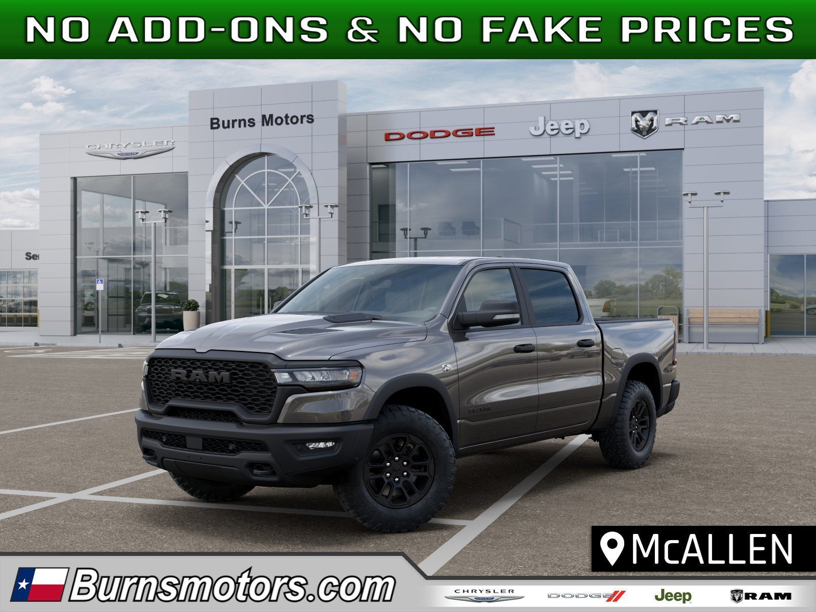 New 2026 Granite Crystal Metallic Clear-Coat Exterior Paint RAM Rebel image 1