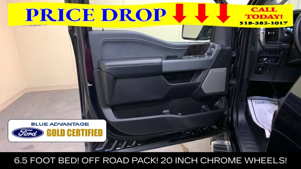 Certified Used 2022 Blue Metallic Ford Lariat image 29