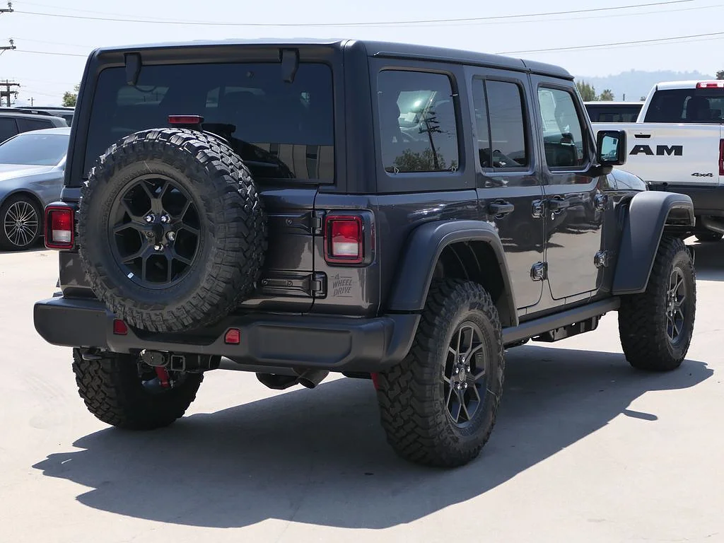 New 2026 Granite Crystal Metallic Clear Coat Jeep 4-Door Willys 4x4 image 2