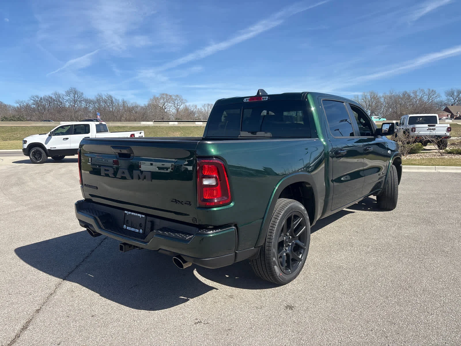 New 2026 Serrano-Green Metallic Exterior Paint RAM Laramie image 9