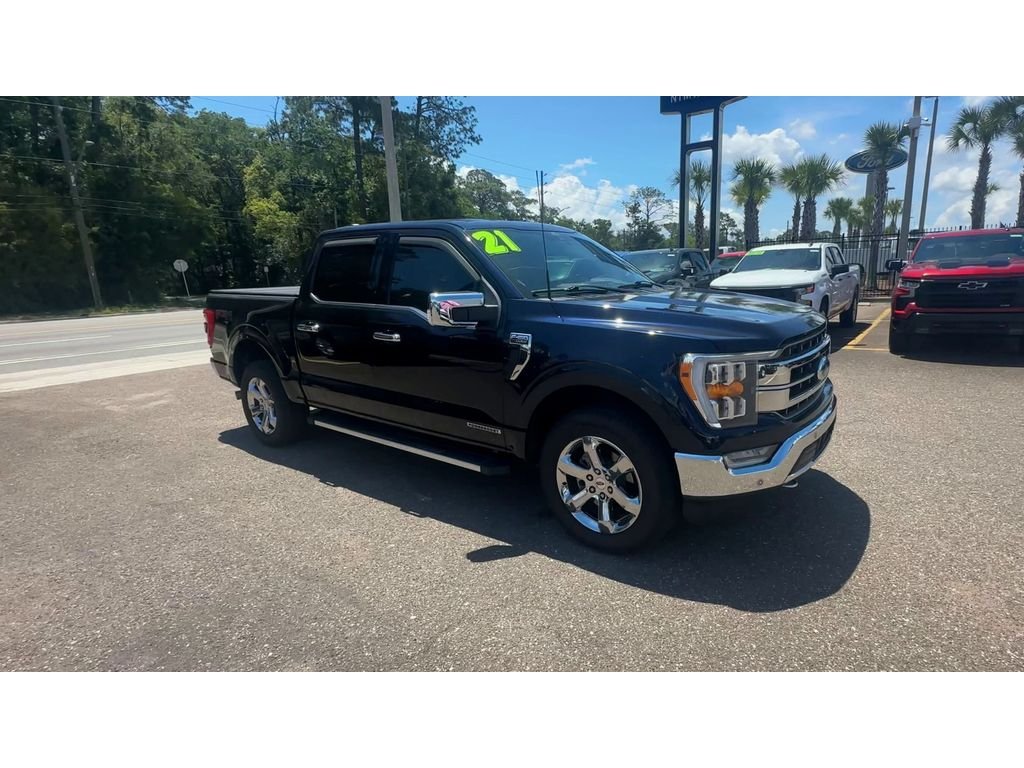 Used 2021 Blue Ford Lariat image 5