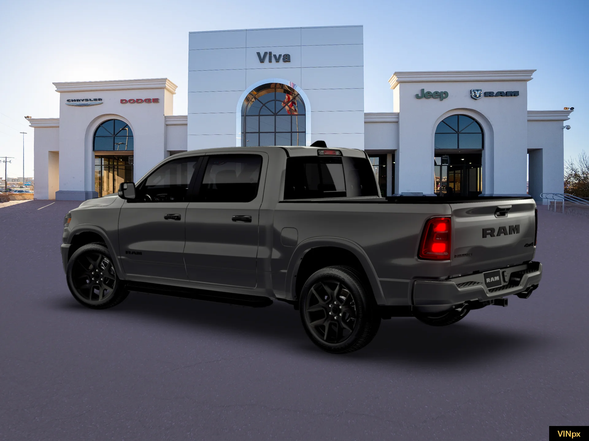 New 2026 Granite Crystal Metallic Clear-Coat Exterior Paint RAM Laramie image 16