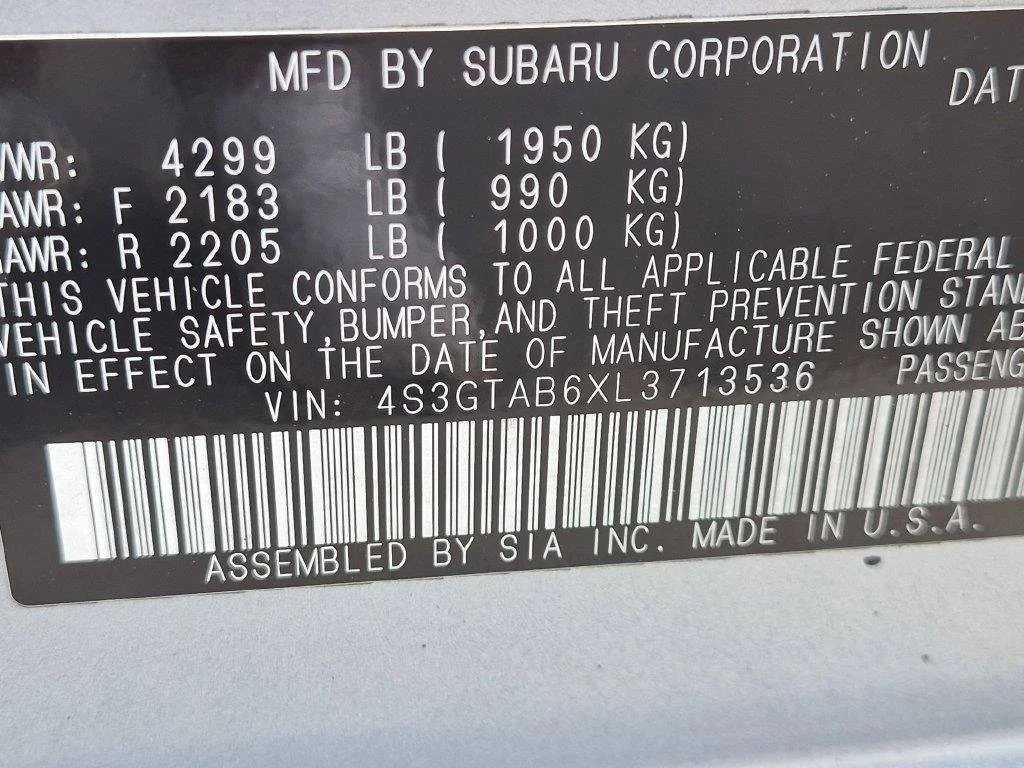 Used 2020 Silver Subaru Base image 27
