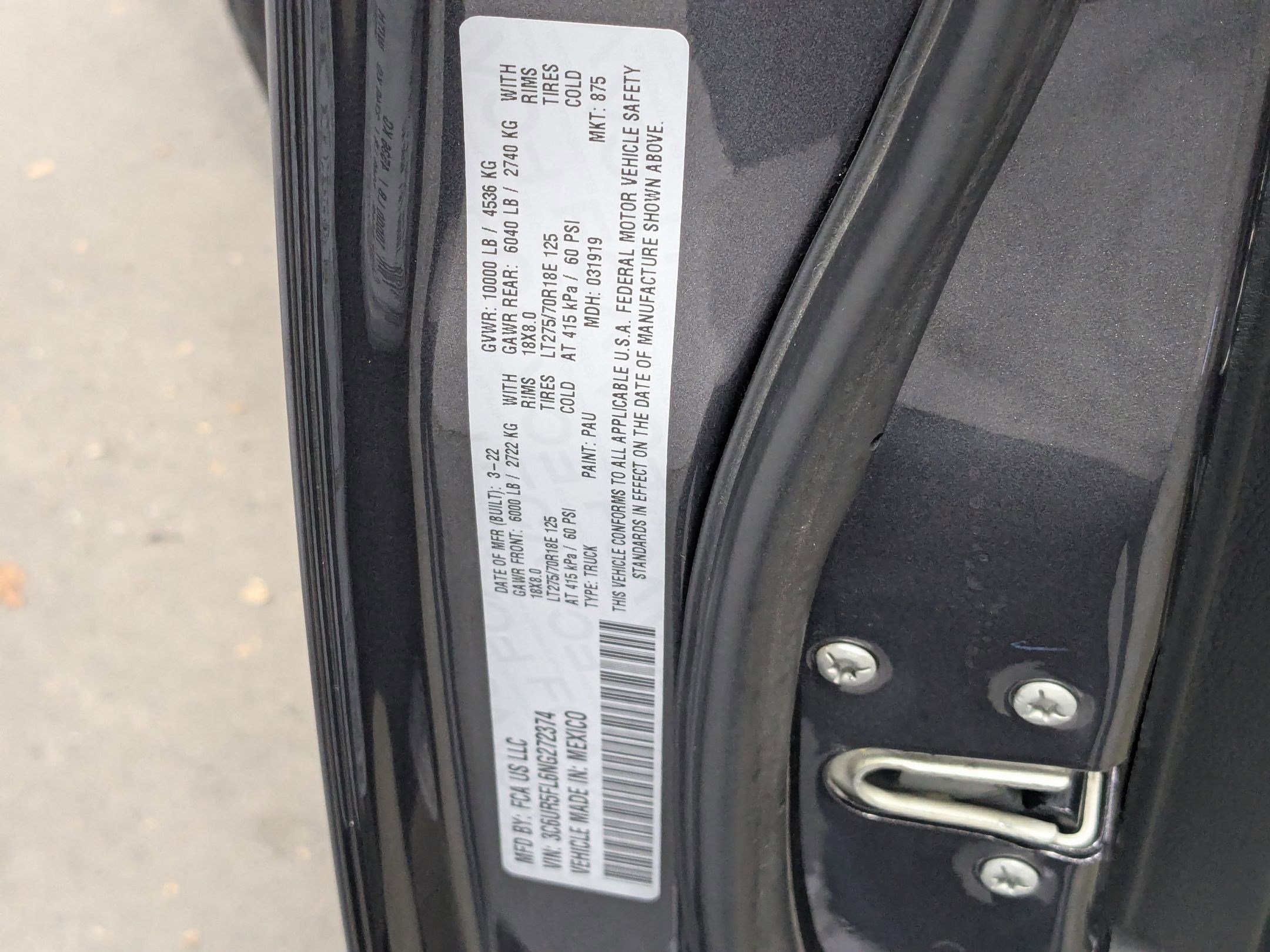 Used 2022 Granite Crystal Metallic Clearcoat Ram Laramie image 23