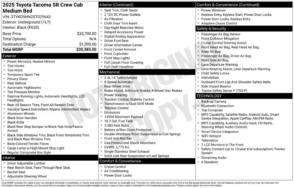 Used 2025 Gray Toyota SR image 9