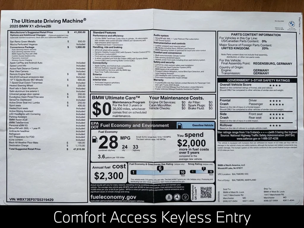 Certified Used 2025 Green BMW xDrive28i image 12