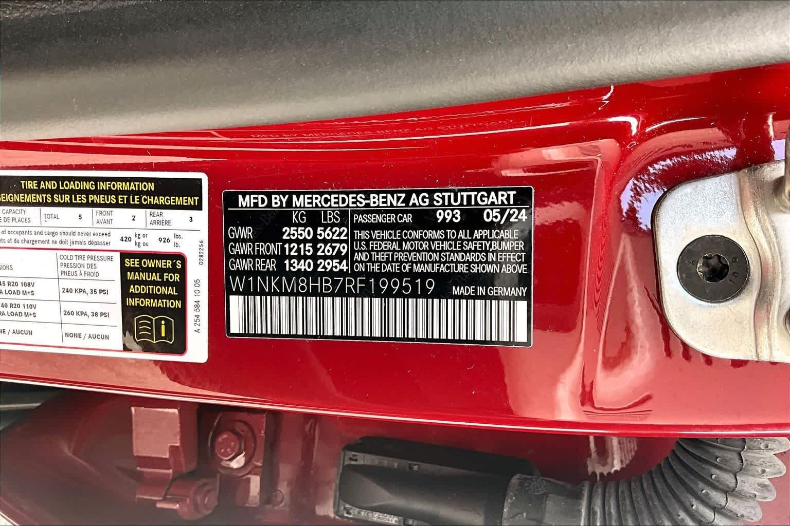 Used 2024 MANUFAKTUR Patagonia Red Metallic Mercedes-Benz AMG® GLC 43 image 37