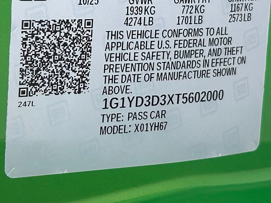 Used 2026 Roswell Green Metallic Chevrolet Z06 image 61