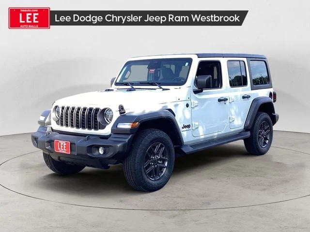 New 2026 Bright White Clearcoat Jeep 4-DOOR SPORT S image 1