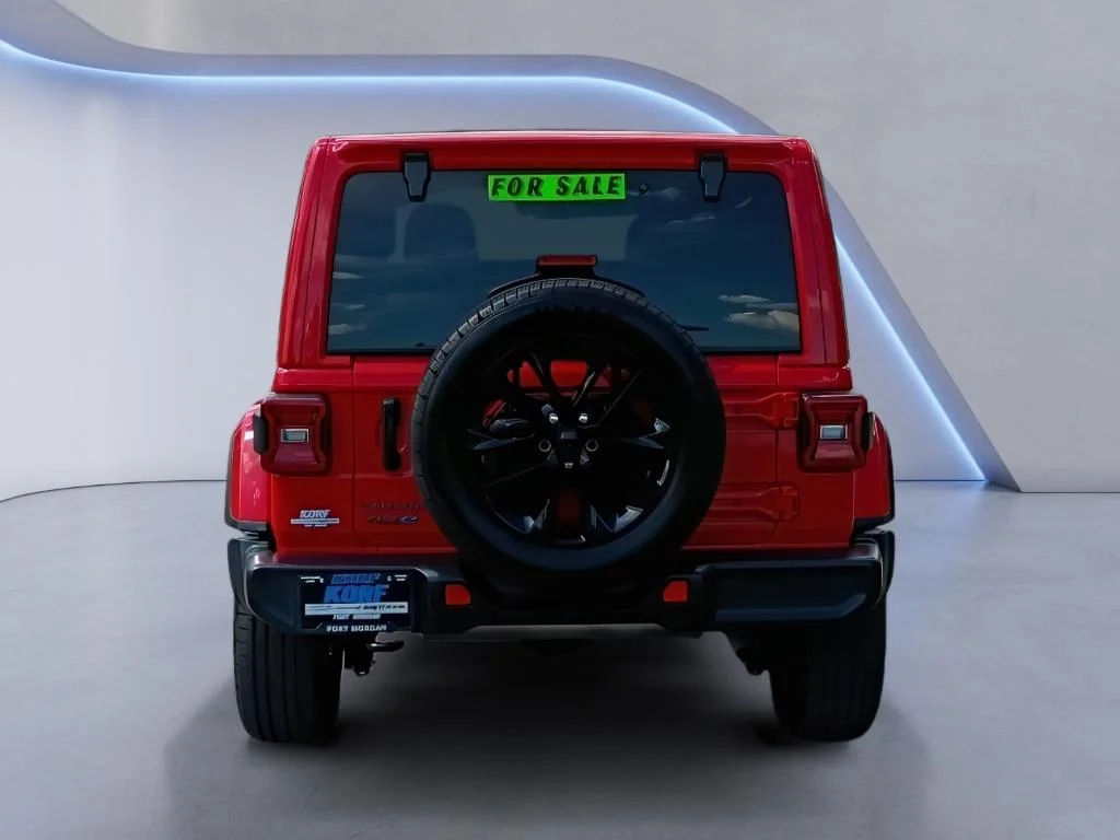 Used 2025 Firecracker Red Clearcoat Jeep Sahara image 4