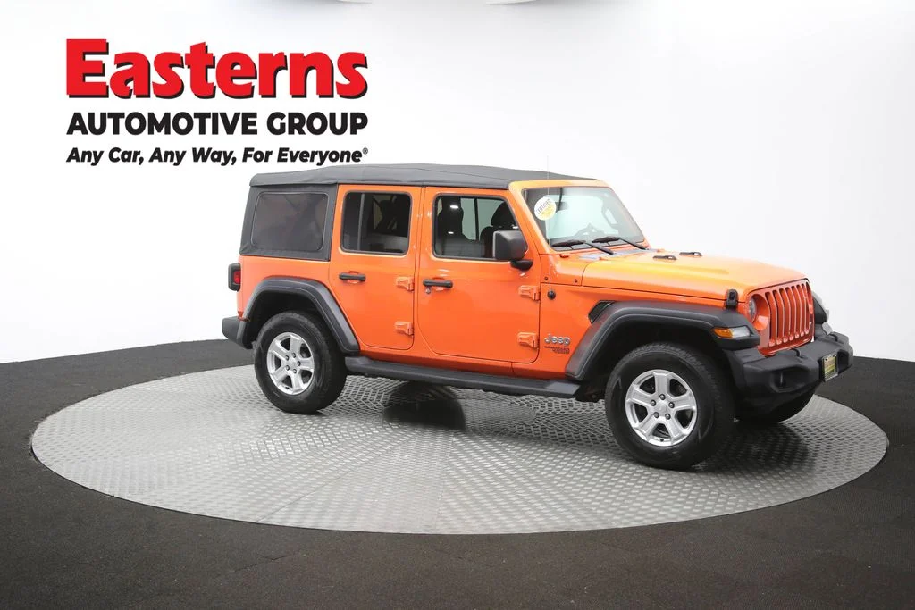 Used 2018 Orange Jeep Unlimited Sport S image 46