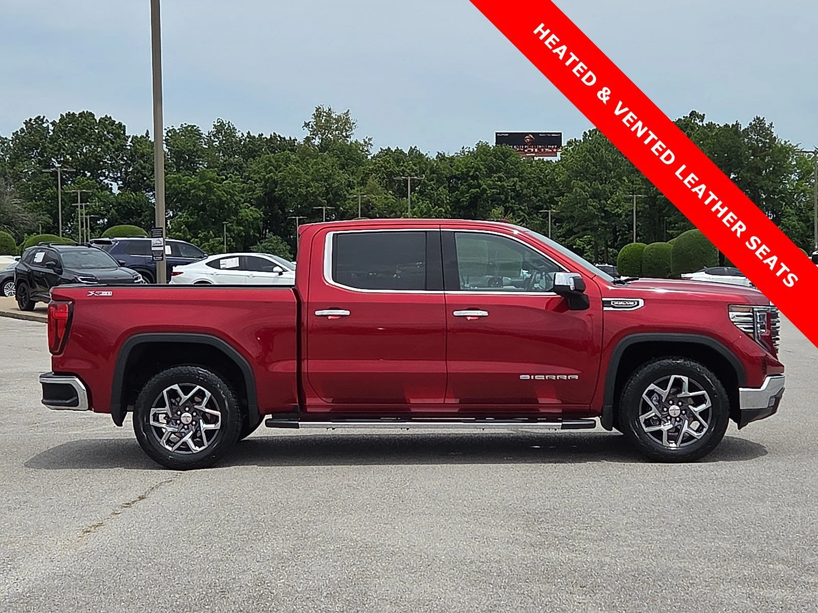 Used 2023 Volcanic Red Tintcoat GMC SLT image 6
