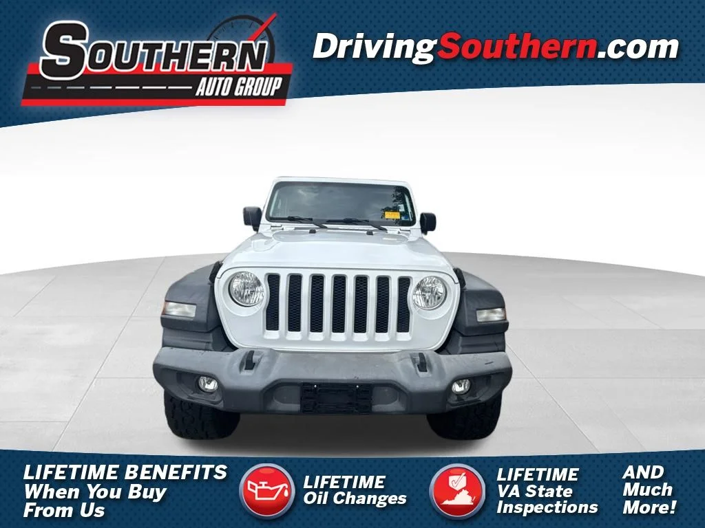 Used 2018 White Jeep Unlimited Sport S image 1