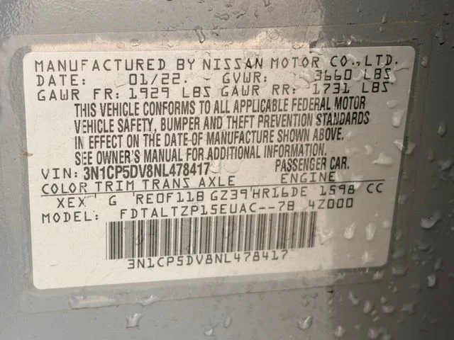 Certified Used 2022 Gray Nissan SR image 33