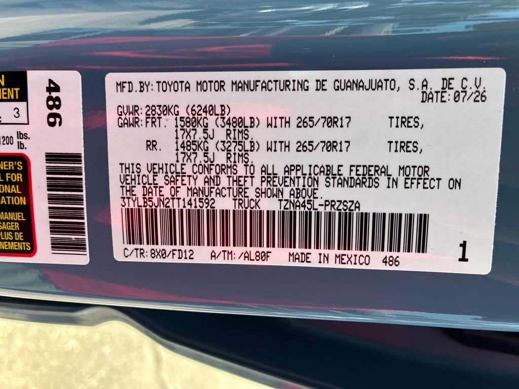 New 2026 Heritage Blue Toyota TRD Off-Road image 50