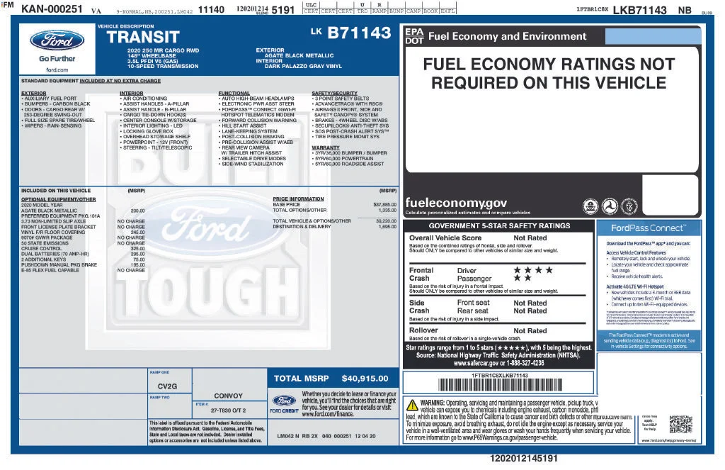 Used 2020 Black Ford Base image 16