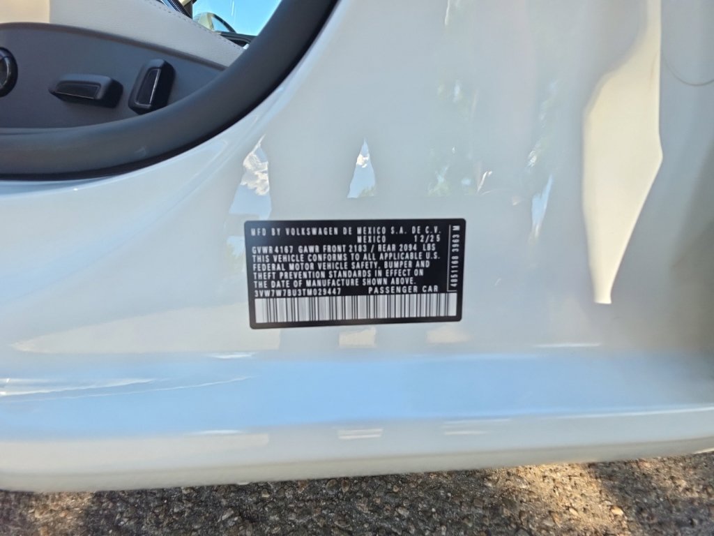 Certified Used 2026 Opal White Pearl Volkswagen 1.5T SE image 29
