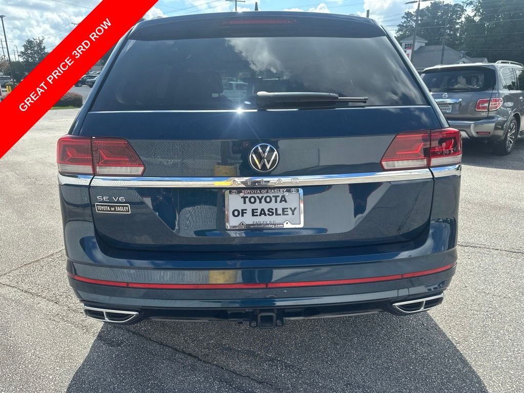 Used 2021 Blue Metallic Volkswagen 3.6L V6 SE w/Technology R-Line image 6