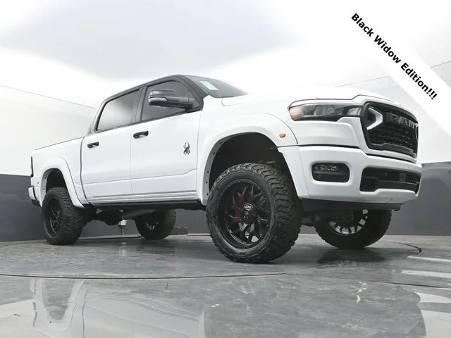 New 2026 Bright White Clear-Coat Exterior Paint RAM BLACK WIDOW EDITION image 1