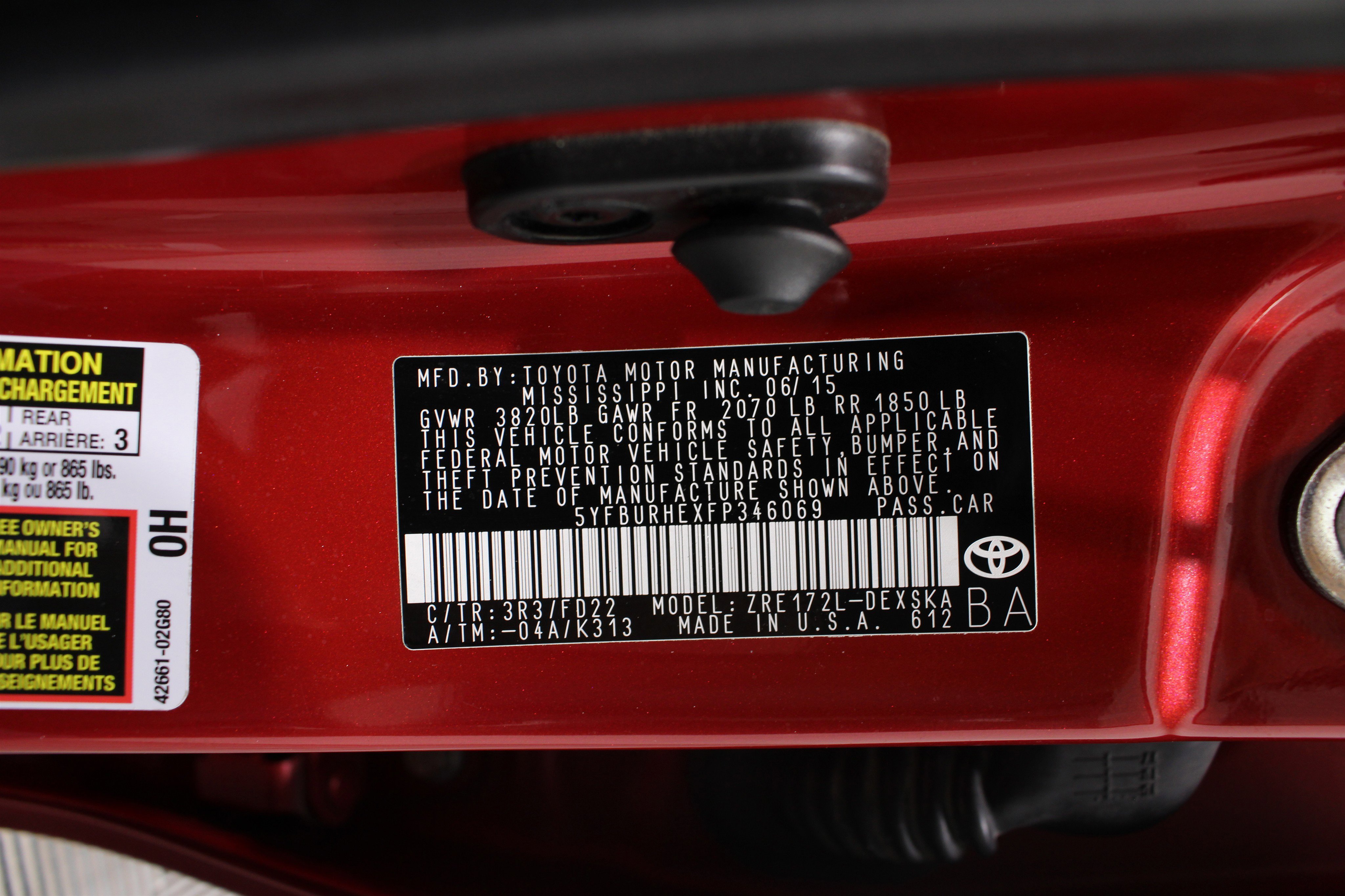 Used 2015 Red Toyota S Plus image 38