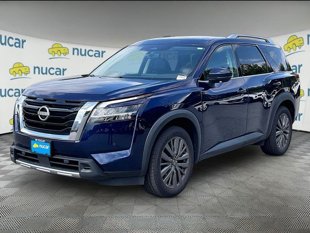 Used 2023 Deep Ocean Blue Pearl Nissan SL image 3