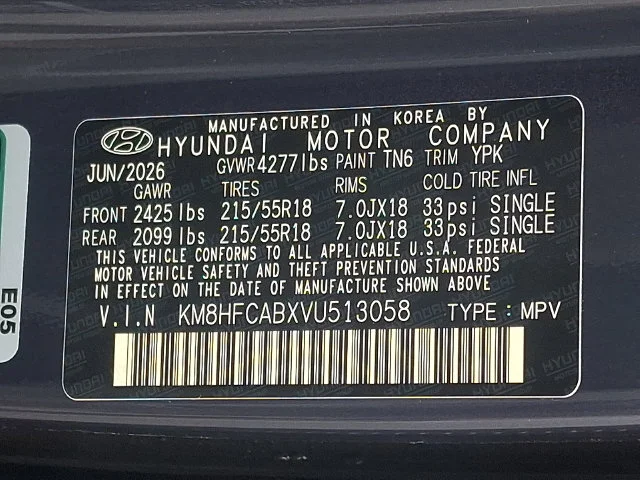New 2027 Blue Hyundai SEL Sport image 21