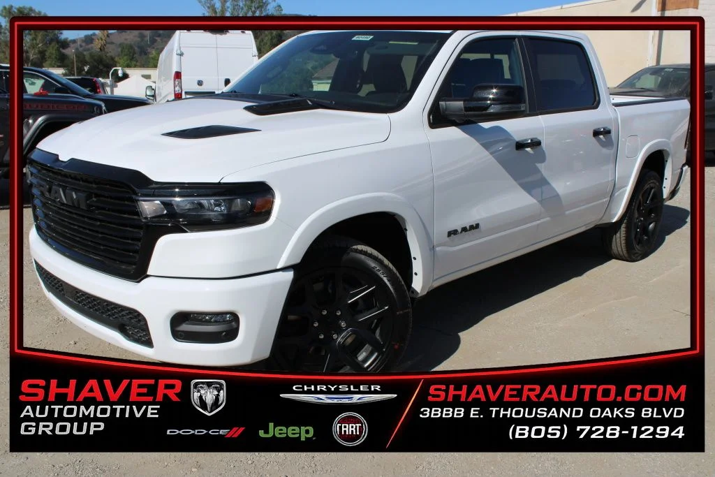 New 2026 Bright White Clear-Coat Exterior Paint Ram Laramie image 1