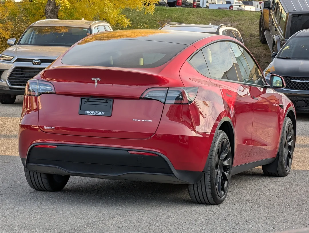 Certified Used 2023 Red Tesla Long Range AWD - Leather - Sunroof - FSD - Auto Steer & More image 8