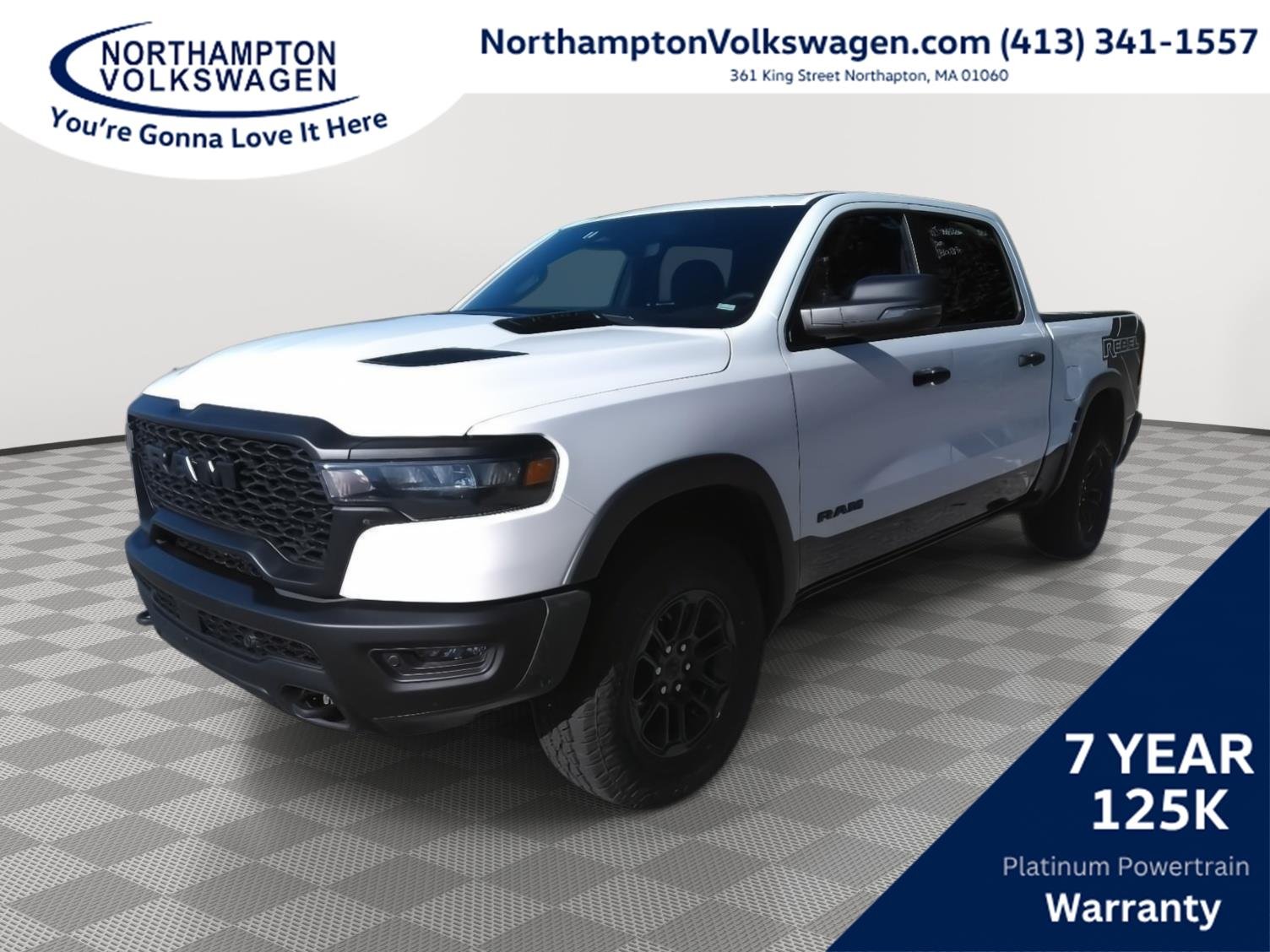 Used 2026 Bright White Clearcoat Ram Rebel image 1