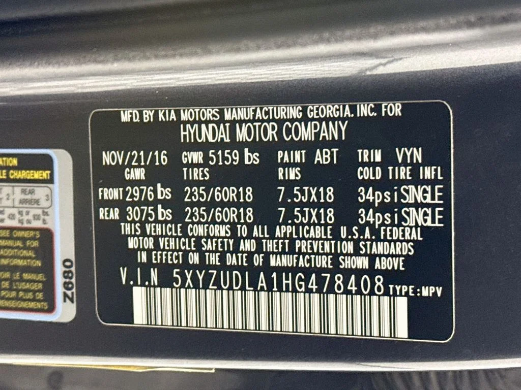 Used 2017 Platinum Graphite Hyundai 2.0T image 33