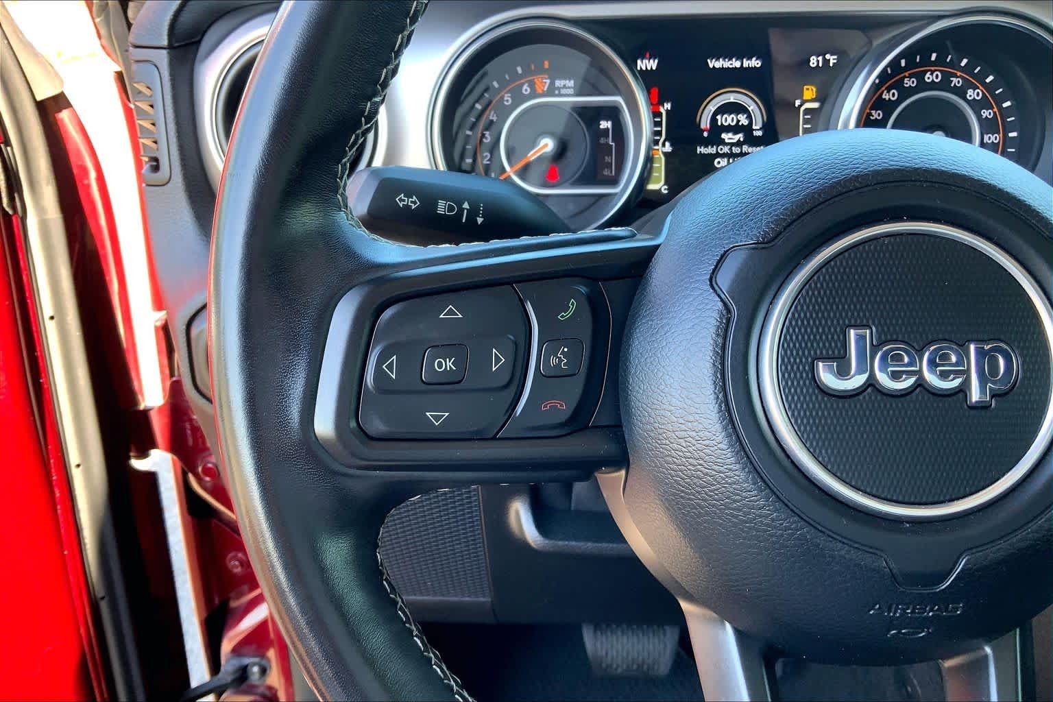 Used 2021 Snazzberry Pearlcoat Jeep Unlimited 80th Anniversary image 23