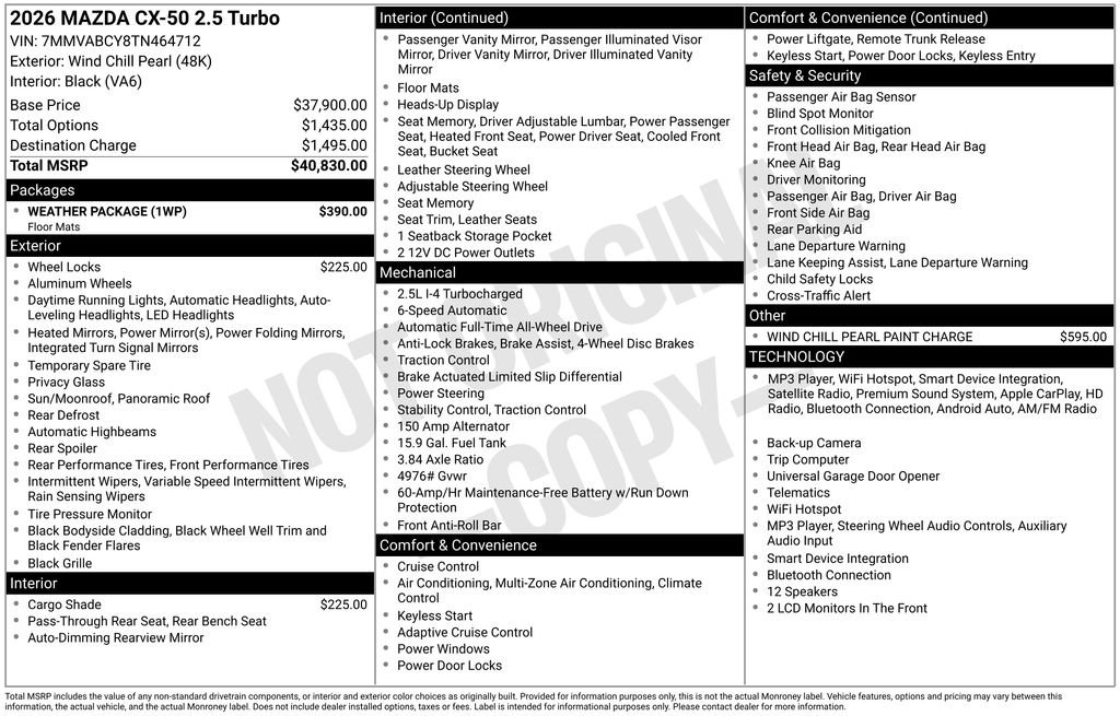 Certified Used 2026 Beige Mazda 2.5 Turbo image 17