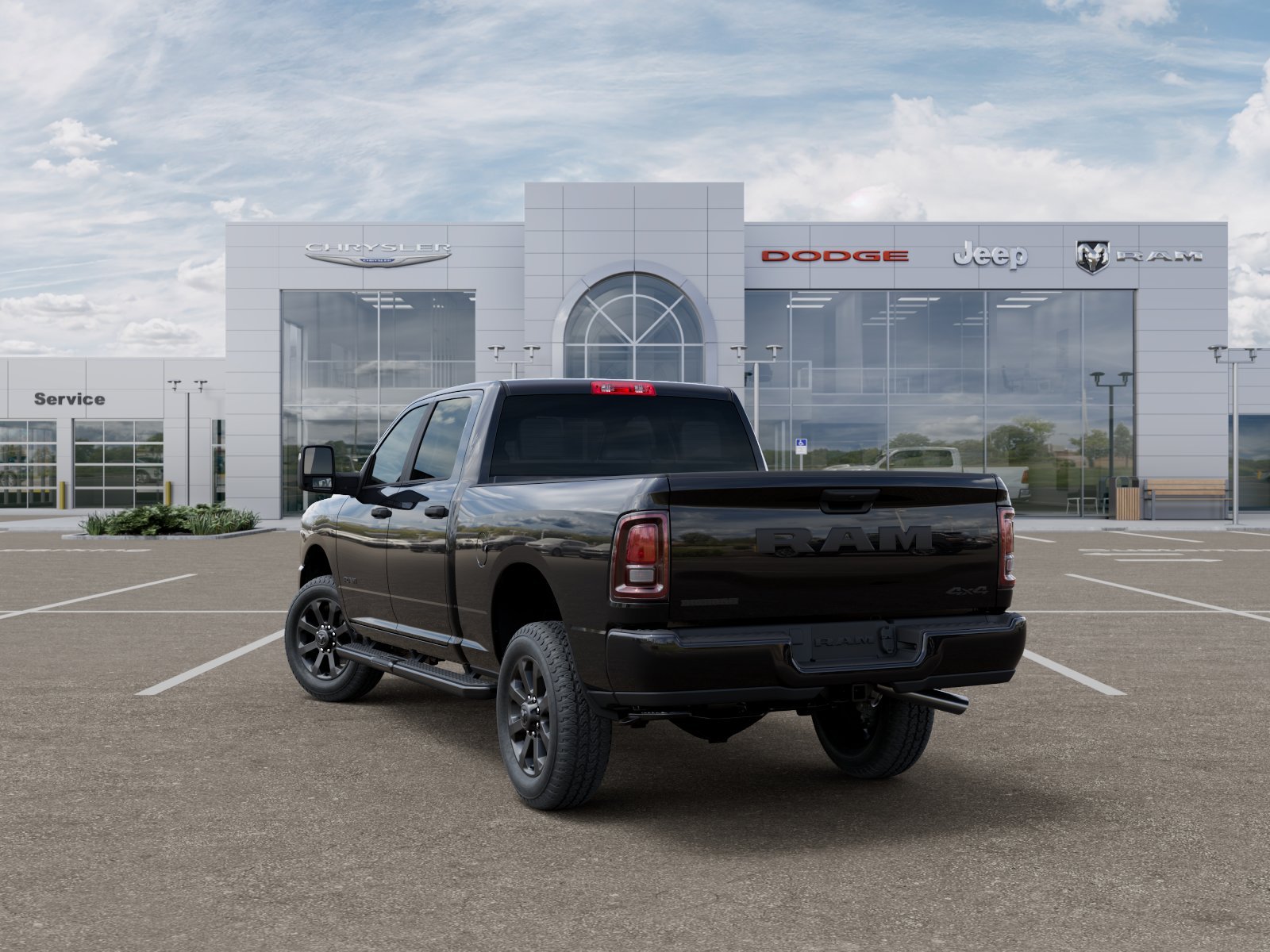 New 2026 Diamond Black Crystal Pearl-Coat Exterior Paint RAM Big Horn image 30