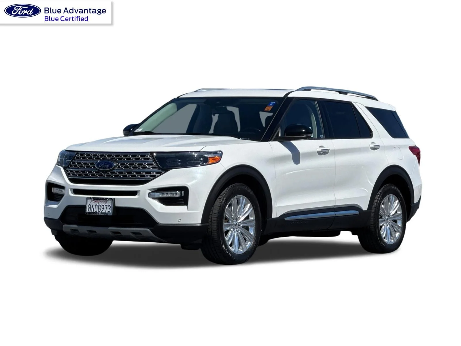 Certified Used 2020 White Metallic Ford Limited image 1