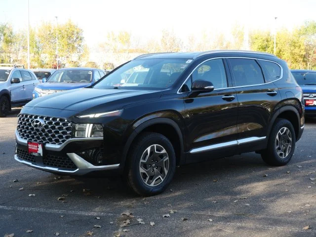 Used 2021 Hyundai Santa Fe Blue with VIN KM8S2DA14MU009022 for sale in White Bear Lake, Minnesota
