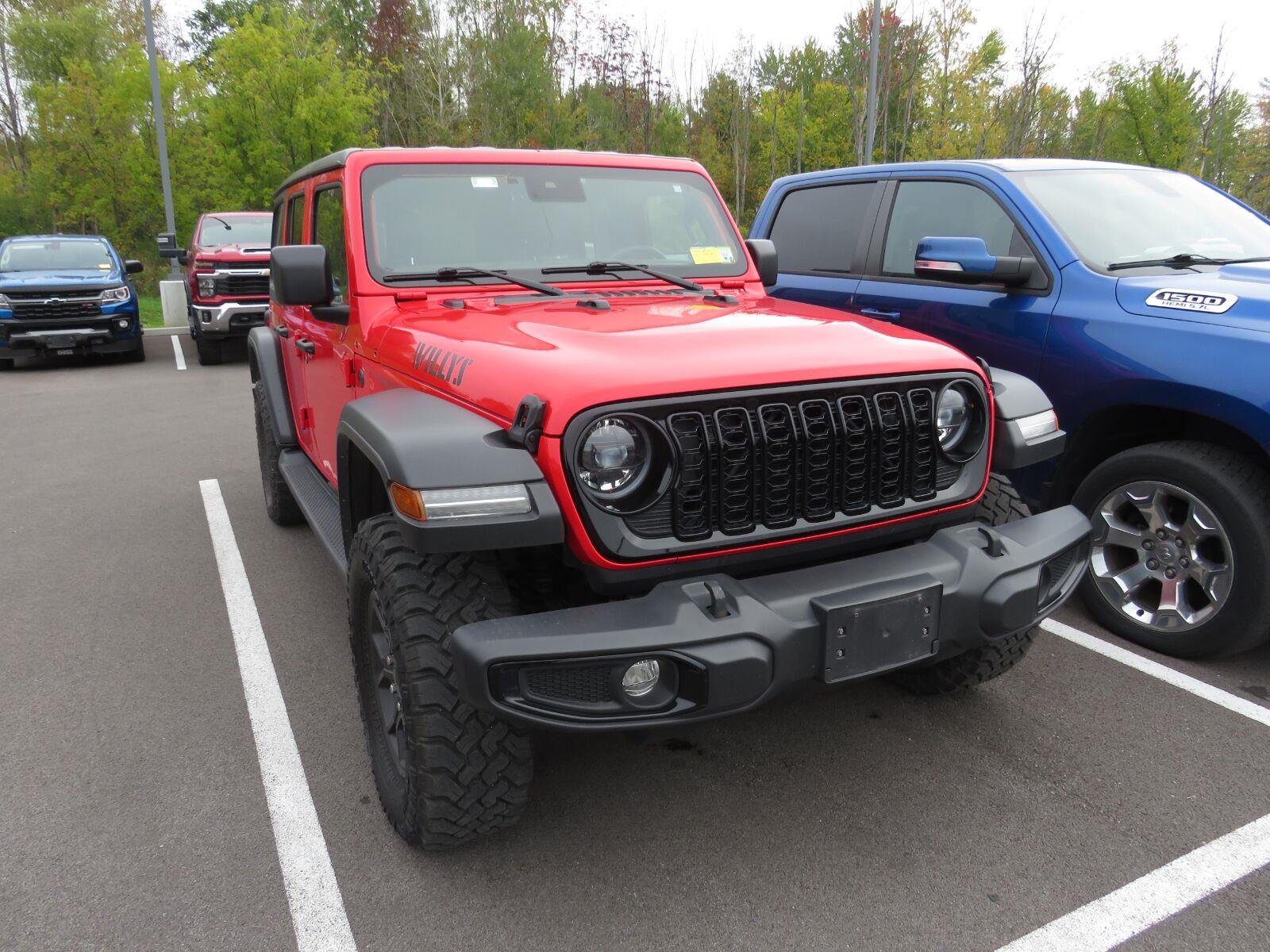 Used 2024 Firecracker Red Clearcoat Jeep Willys image 3