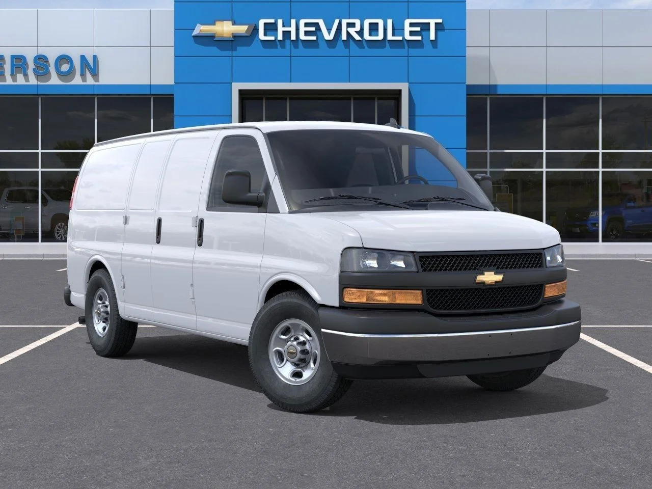 New 2025 White Chevrolet Work Van image 6