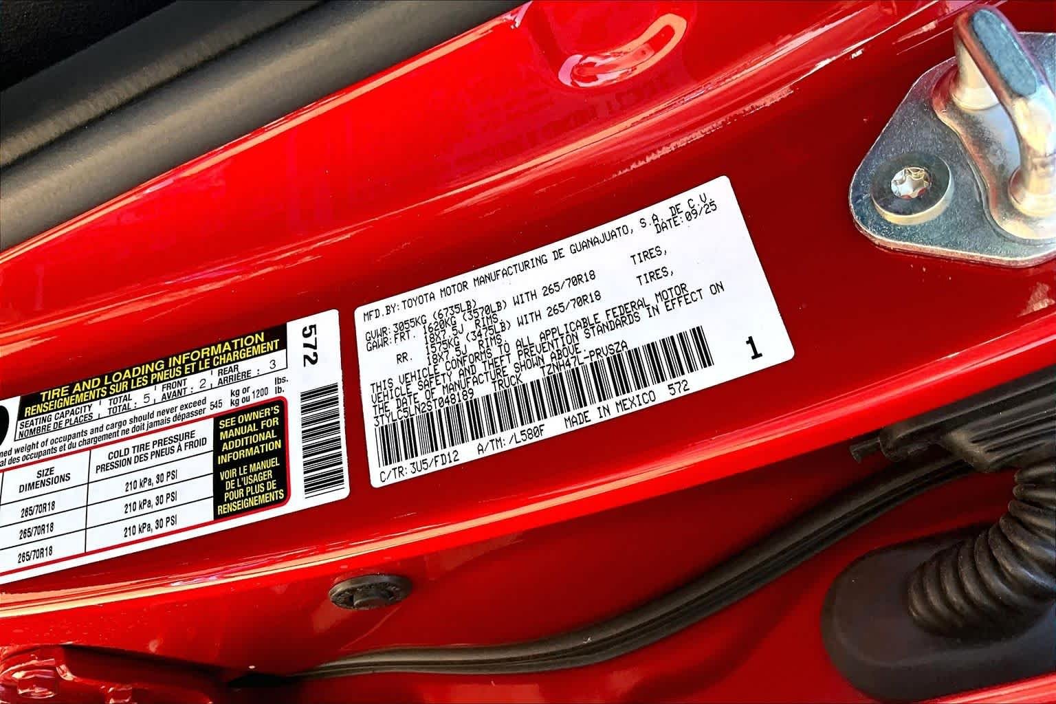 Used 2025 Supersonic Red Toyota TRD Off Road Hybrid image 32