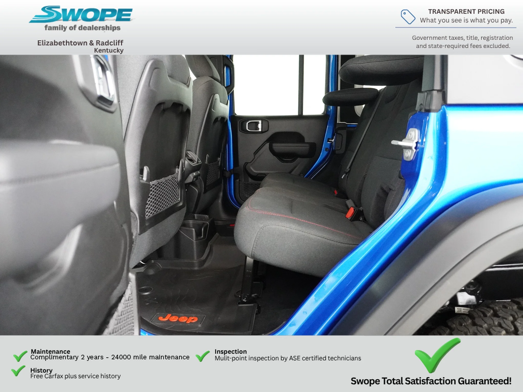Certified Used 2024 Hydro Blue Pearlcoat Jeep Rubicon image 11